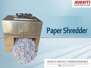 Why Buy Paper shredder Machine?
