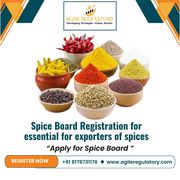 Spice Board Registration for essential for exporters of spices