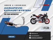 order a luxurious Akrapovic exhaust system for your motorcycle 