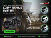 Order now more powerful Cobra exhaust system for your motorcycle