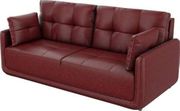 Elegant Comfort: 3-Seater Leather Sofa Set