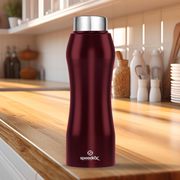 Speedex Stainless Steel 1 Litre Water Bottle Screw Cap Bottles