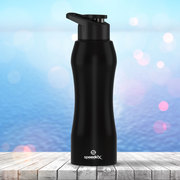  Speedex 1 LTR Water Bottle Set of 3 Stainless Steel,  Black 