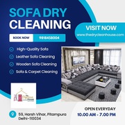 The Dryclean House is Trusted Sofa Cleaning Service in Pitampura