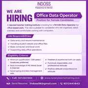 Office. Data .Operator Position for Female Candidates