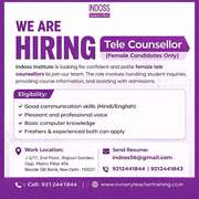 We Are. Hiring – Tele Counsellor. (Female Candidates Only).