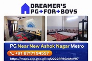 Best PG for College Students in New Ashok Nagar with Food Facility