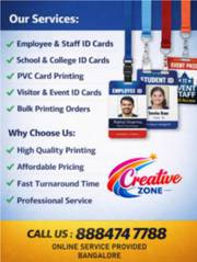 Staff ID Card Rs. 25/- | School ID Cards at Rs. 20/- |  Contact | Crea